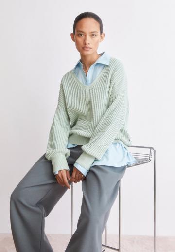 Пуловер с коротким рукавом