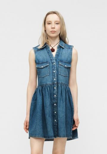 Джинсовое платье