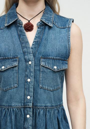 Джинсовое платье