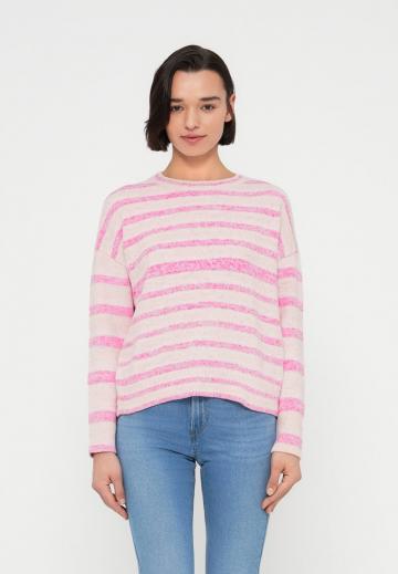 Пуловер в полоску