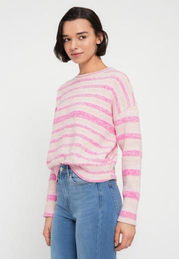 Пуловер в полоску