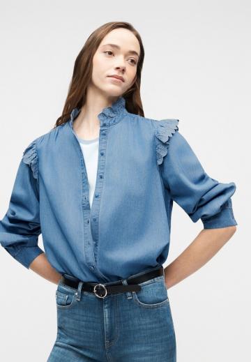 Джинсовая блузка