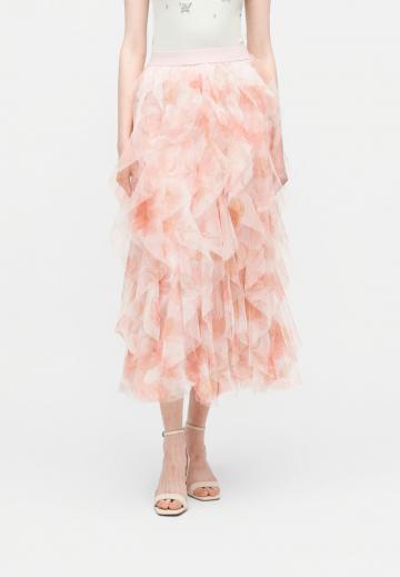 Юбка с воланами