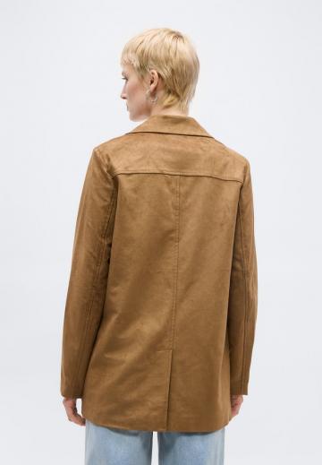 Пальто из искусственной кожи