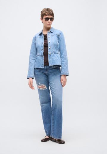 Джинсовый комбинезон