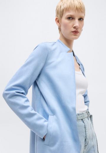 Пальто из искусственной кожи