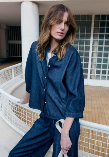 Джинсовая блузка