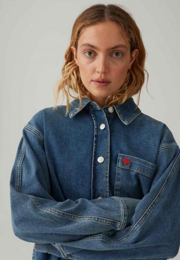 Джинсовая блузка