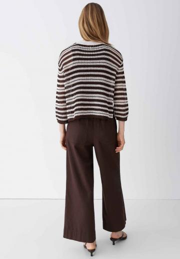 Пуловер с рукавом три четверти