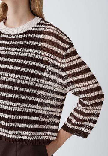 Пуловер с рукавом три четверти