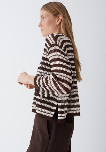 Пуловер с рукавом три четверти