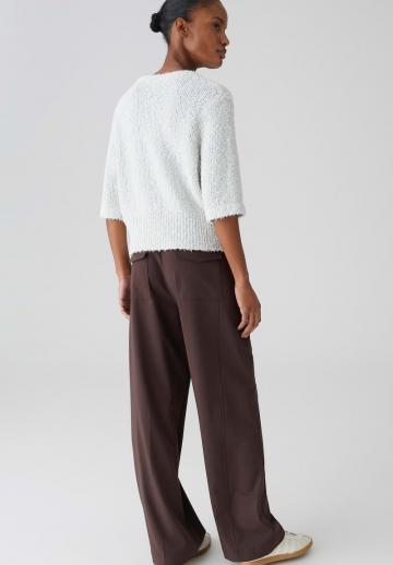 Пуловер с рукавом три четверти