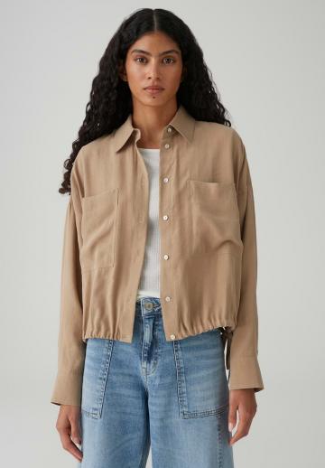 Атласная блузка