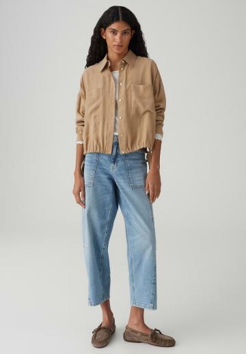 Атласная блузка