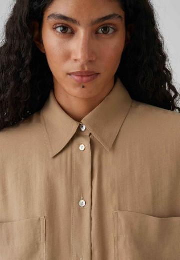 Атласная блузка