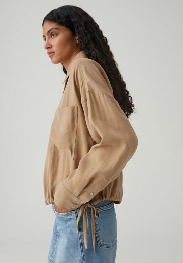 Атласная блузка