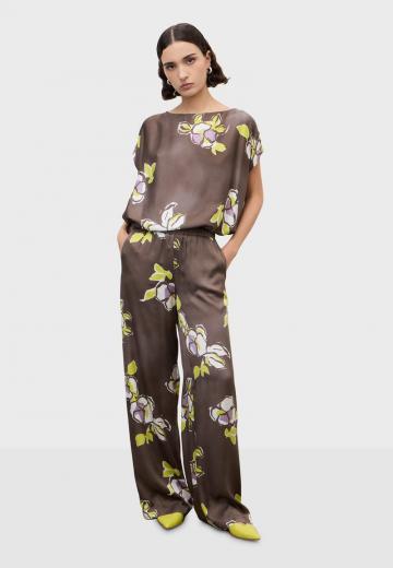 Атласная блузка