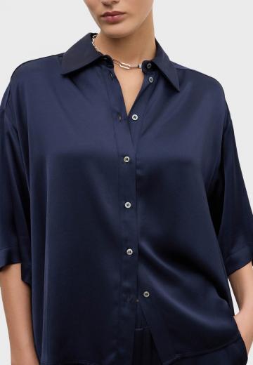 Атласная блузка