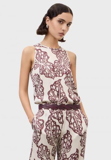 Блузка без рукавов