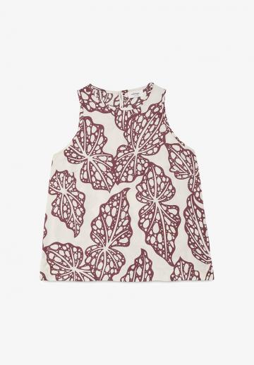 Блузка без рукавов