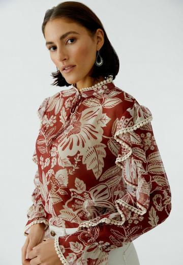 Шифоновая блузка