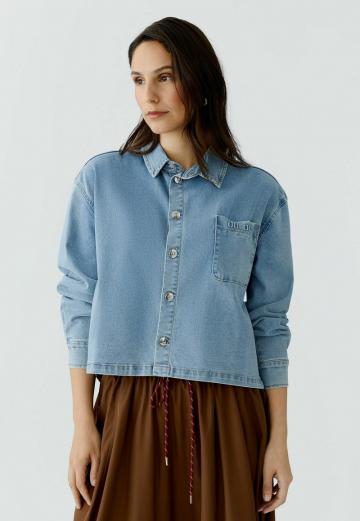 Джинсовая блузка