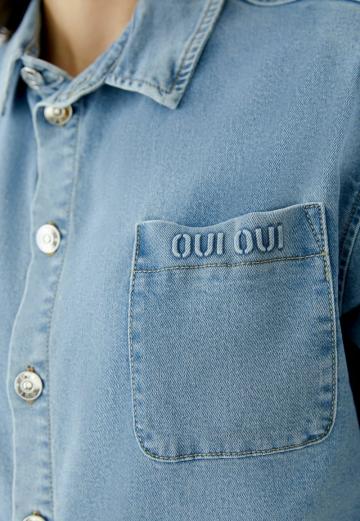 Джинсовая блузка