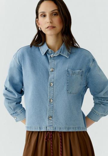 Джинсовая блузка