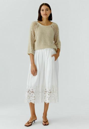 Пуловер с рукавом три четверти