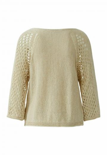 Пуловер с рукавом три четверти