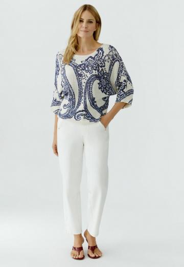 Пуловер с рукавом три четверти