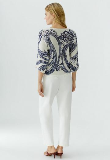 Пуловер с рукавом три четверти