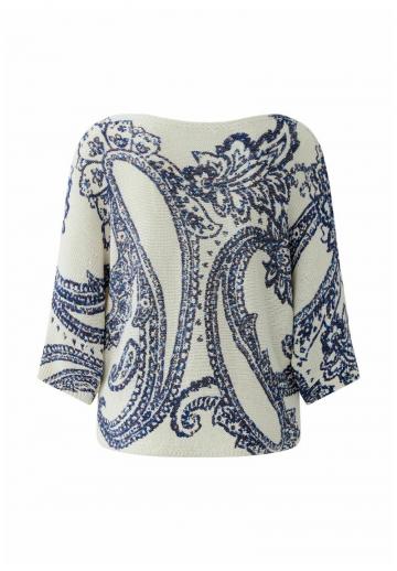 Пуловер с рукавом три четверти