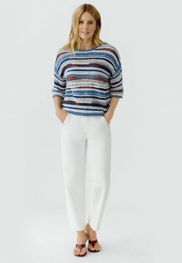 Пуловер с рукавом три четверти