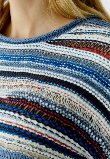 Пуловер с рукавом три четверти