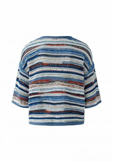 Пуловер с рукавом три четверти