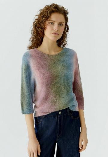 Пуловер с рукавом три четверти