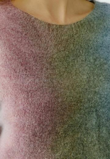 Пуловер с рукавом три четверти