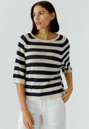 Пуловер с рукавом три четверти