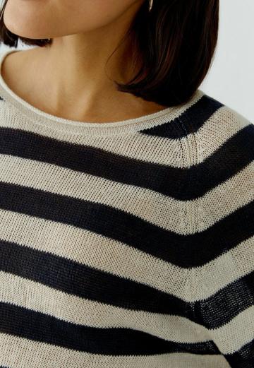 Пуловер с рукавом три четверти