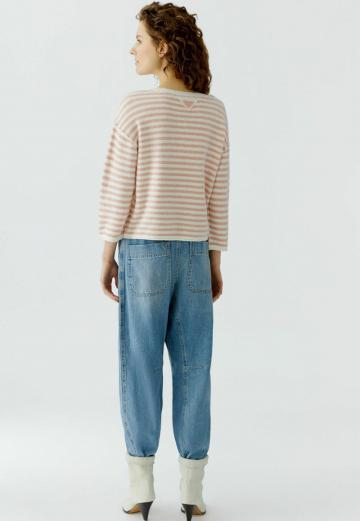 Пуловер с рукавом три четверти