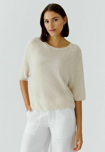 Пуловер с рукавом три четверти