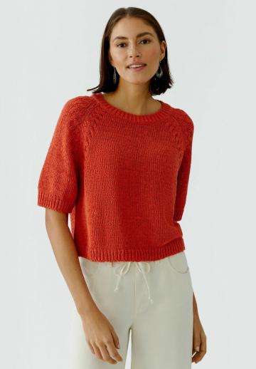 Пуловер с коротким рукавом