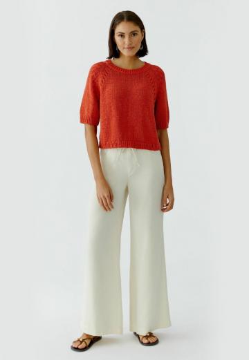 Пуловер с коротким рукавом