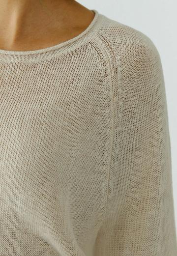 Пуловер с рукавом три четверти