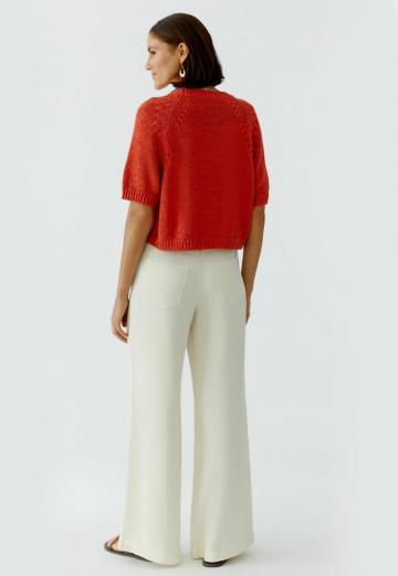 Пуловер с коротким рукавом