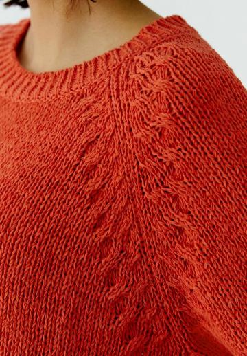 Пуловер с коротким рукавом