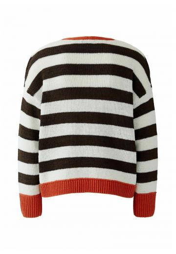 Пуловер в полоску