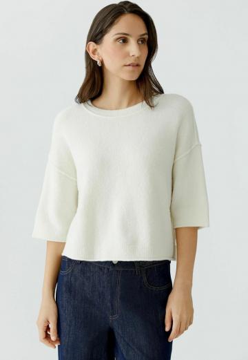 Пуловер с рукавом три четверти