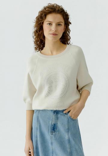 Пуловер с рукавом три четверти